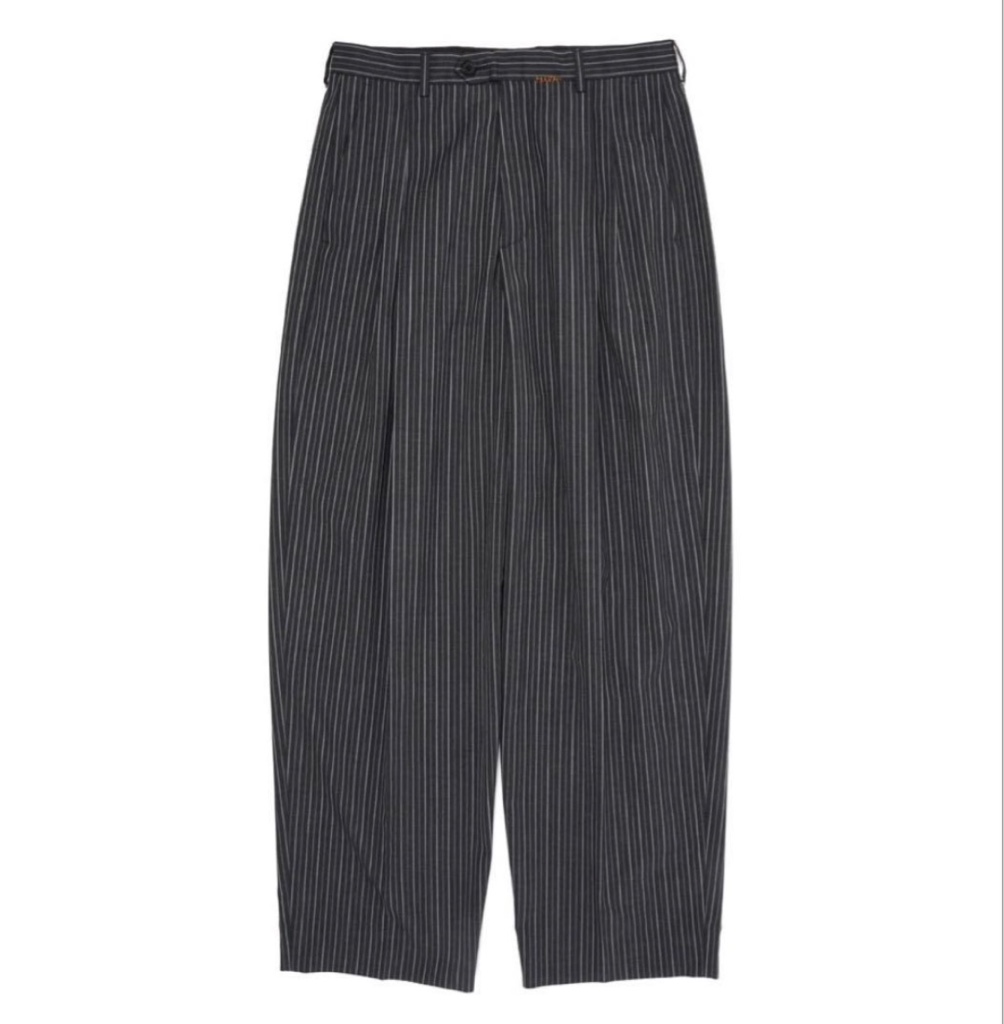 MARNI BLACK PINSTRIPE WOOL TROUSERS 44 - ARCHIVESTOCK