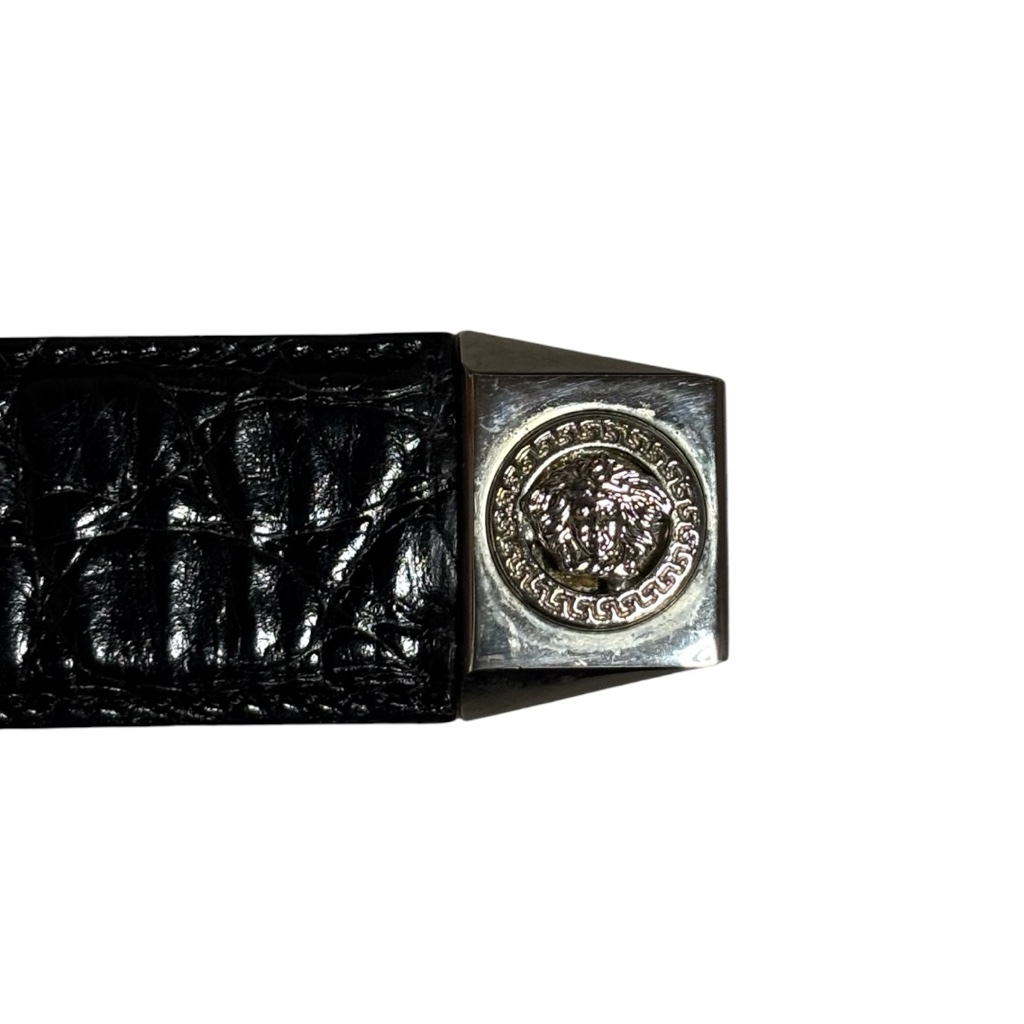 GIANNI VERSACE ジャンニ ヴェルサーチ クロコ型押し メデューサ