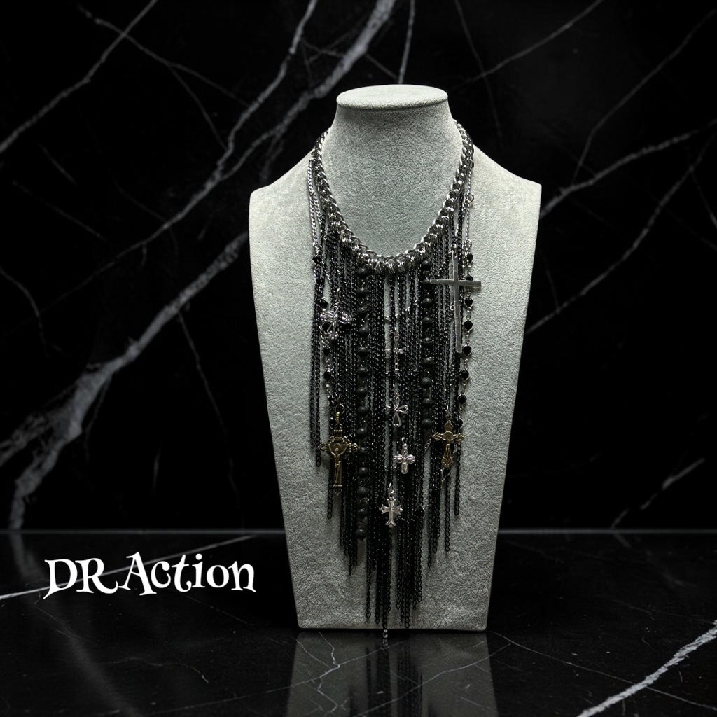 ヴィンテージvintage gunda系 Necklace ネックレス ハンドメイド vkei