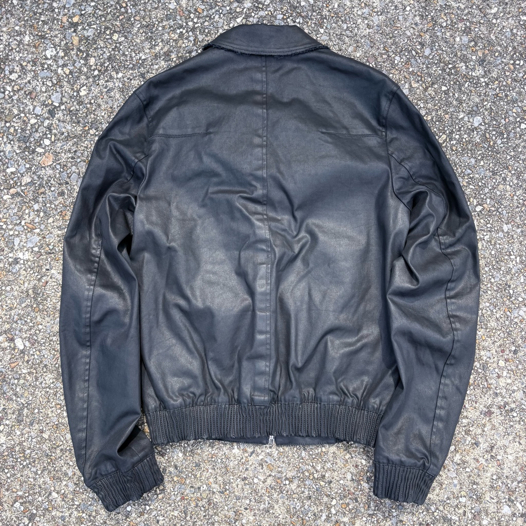 DIOR HOMME 11AW KRIS VAN ASSCHE LEATHER COATING JACKET - ARCHIVESTOCK