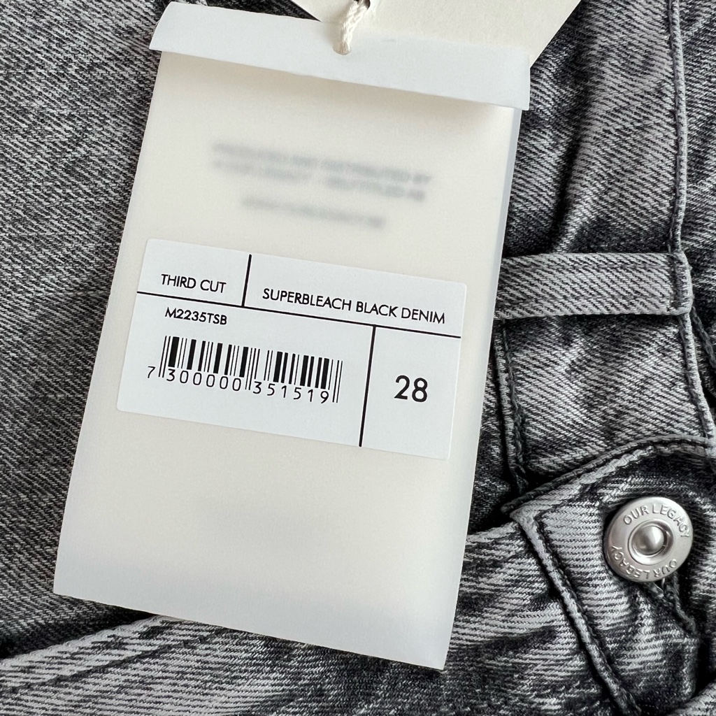 貴重】OUR LEGACY 23AW THIRD CUT 28サイズ 新品未使用 - ARCHIVESTOCK