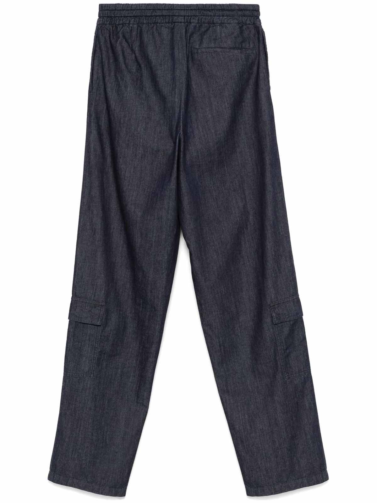 DRIES VAN NOTEN Cargo In Denim Pendeen Indigo 44 - ARCHIVESTOCK