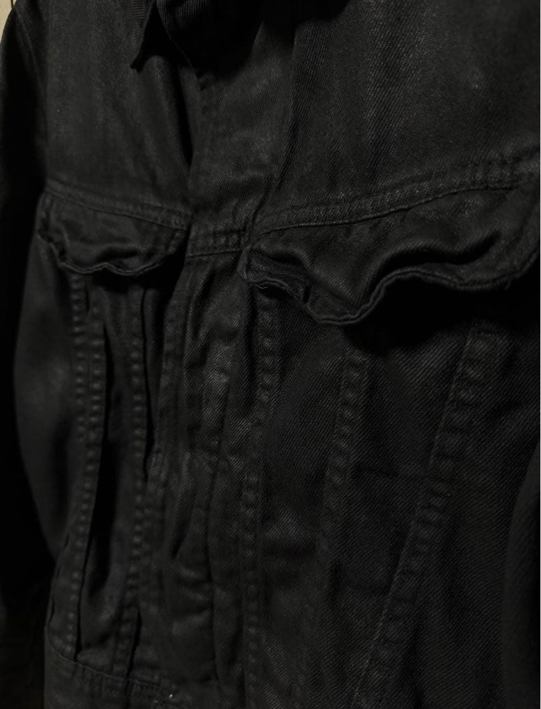 Julius 2025AW coating denim jacket - ARCHIVESTOCK