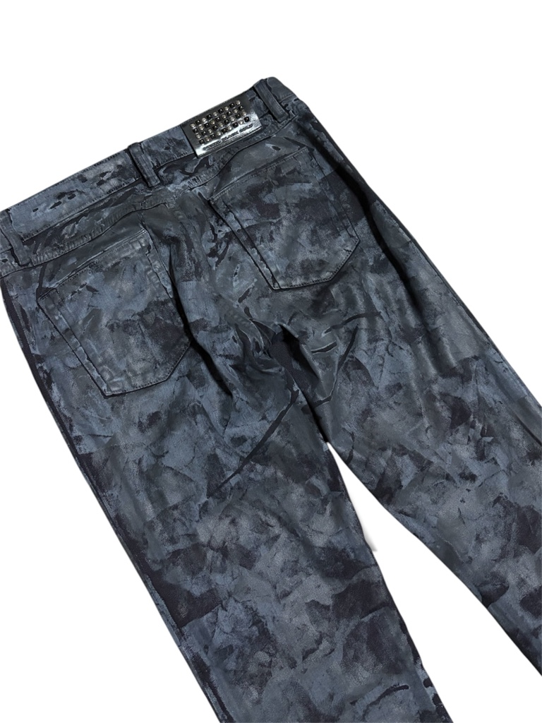 着画あり DIESEL BLACK GOLD oil coating denim - ARCHIVESTOCK