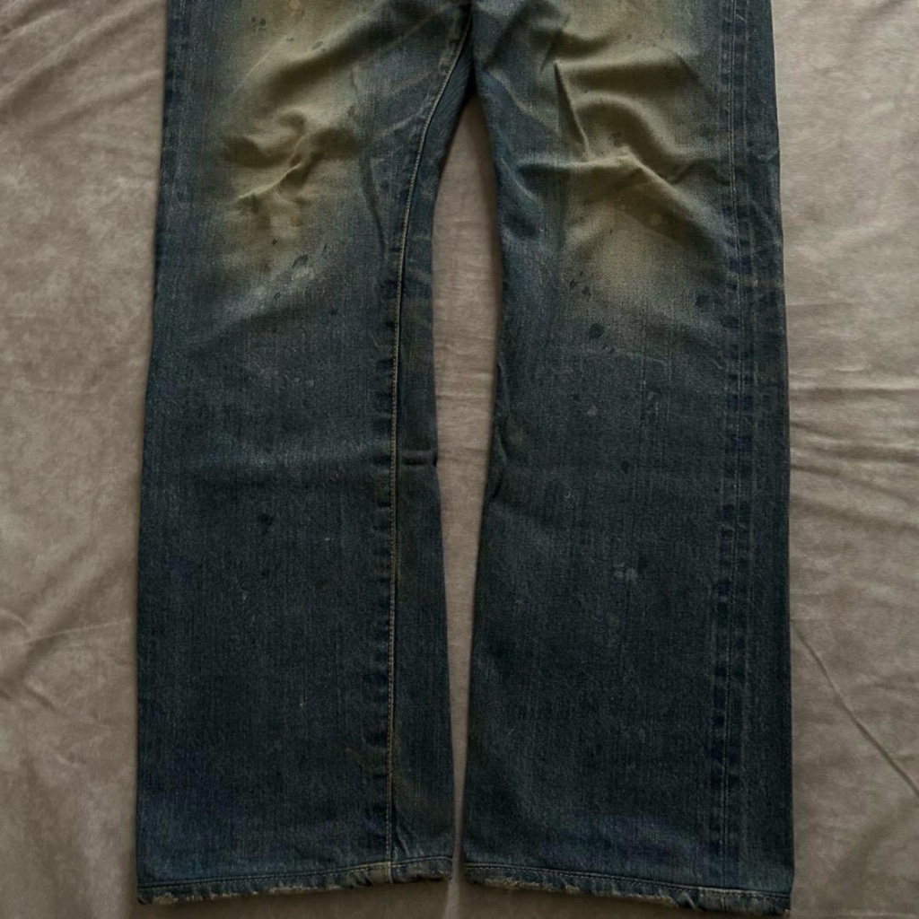 09ss MIHARAYASUHIRO paint straight denim - ARCHIVESTOCK