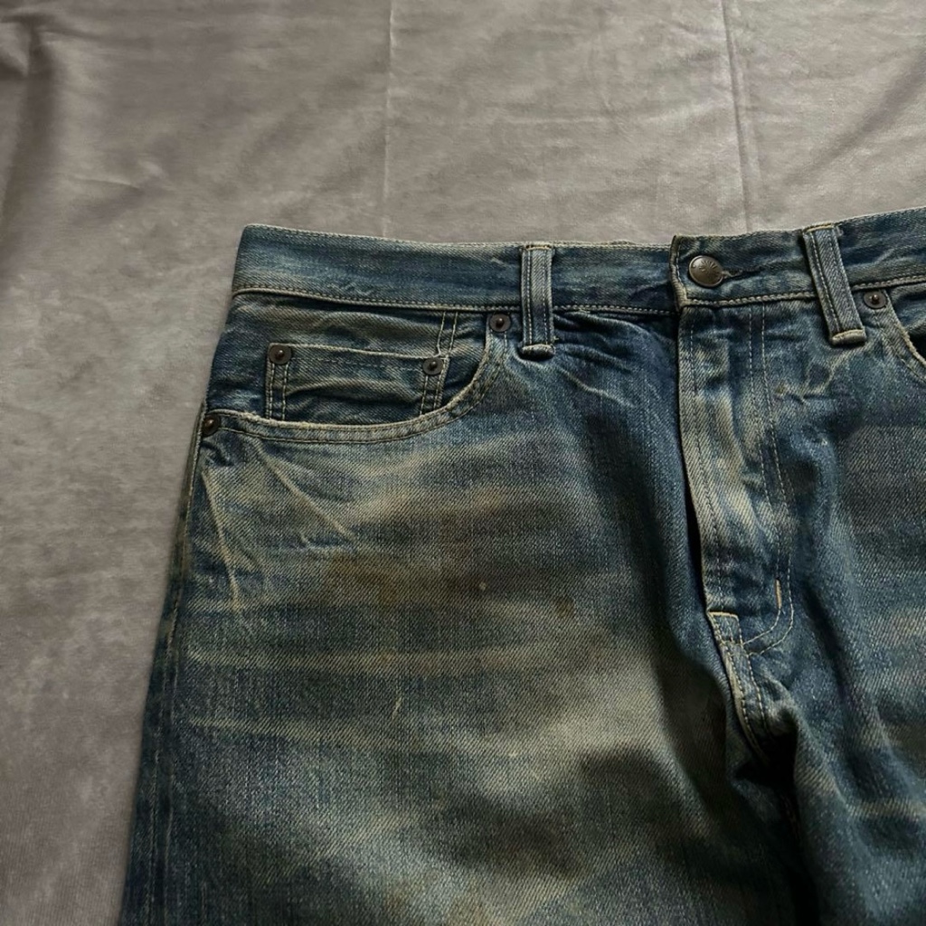 09ss MIHARAYASUHIRO paint straight denim - ARCHIVESTOCK