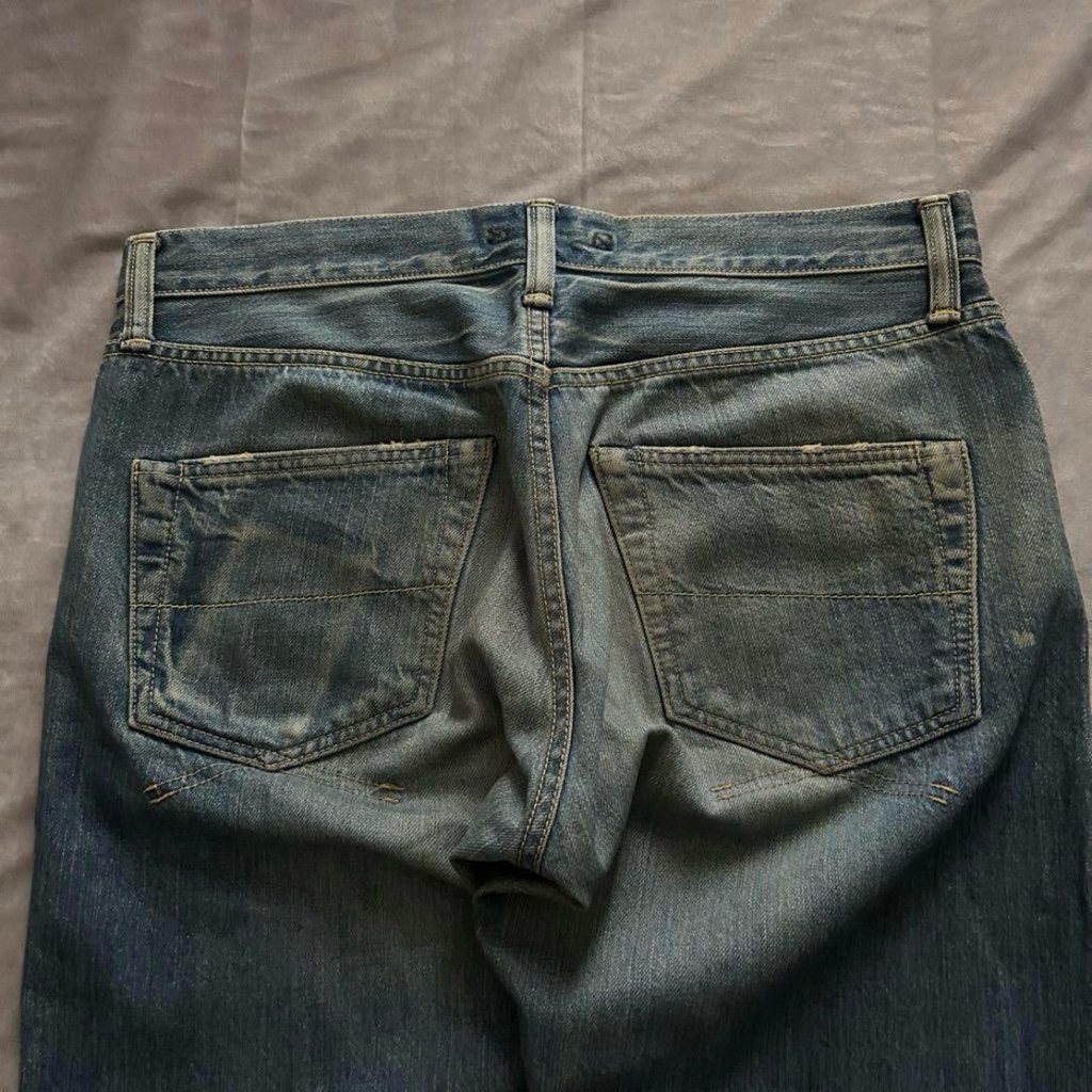 09ss MIHARAYASUHIRO paint straight denim - ARCHIVESTOCK