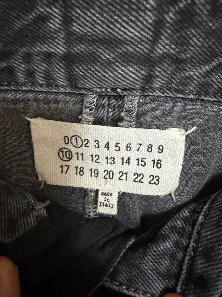Maison Margiela ペイントワイドジーンズ グレー 44 - ARCHIVESTOCK