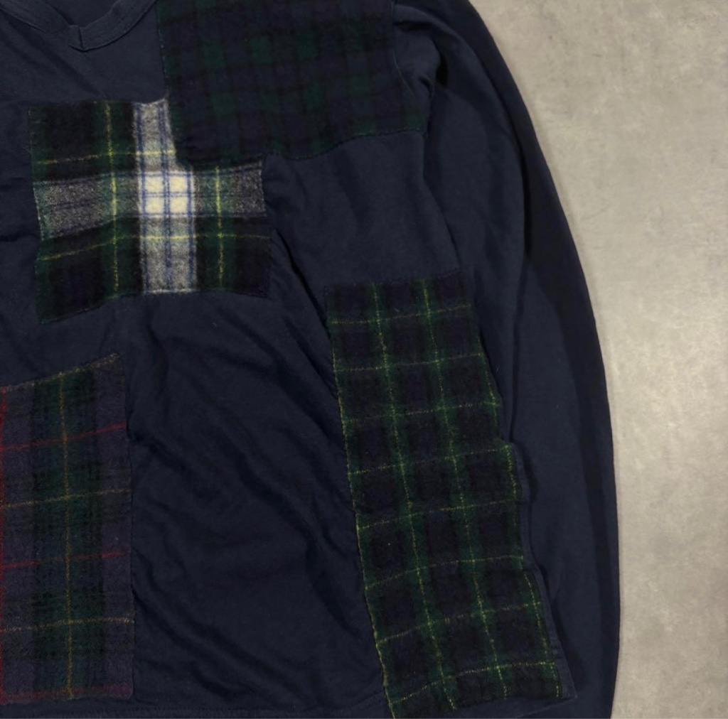トップス 2008AW comme des garcons patchwork t 2008AW comme des garcons homme patchwork long t shirt - ARCHIVESTOCK