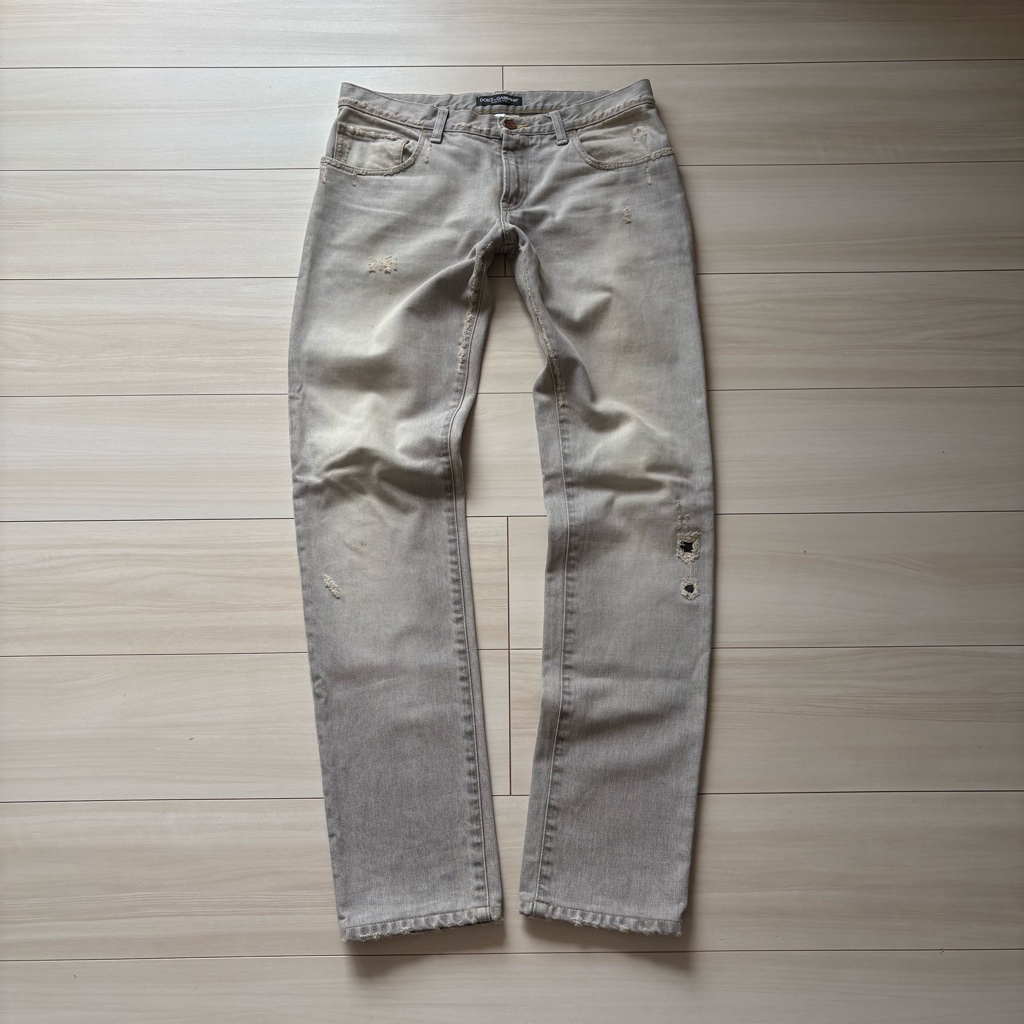 パンツ dolce&gabbana 14gold damage denim pants dolce&gabbana 14gold damage denim pants - ARCHIVESTOCK