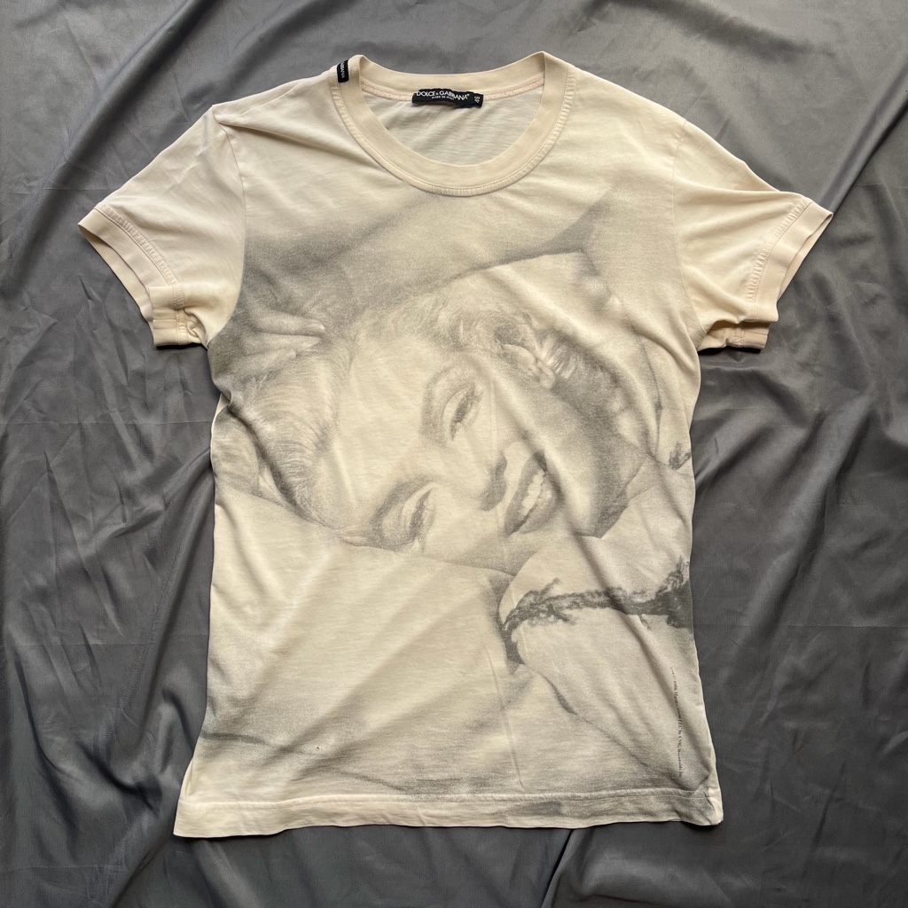 D&G Marilyn Monroe Tee Beige 46 - ARCHIVESTOCK